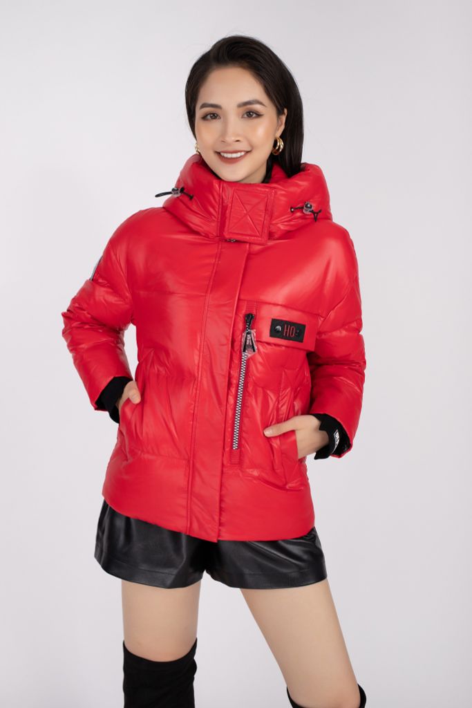 Áo khoác lông vũ cao cấp phối khóa, có mũ FMO006 - PANTIO