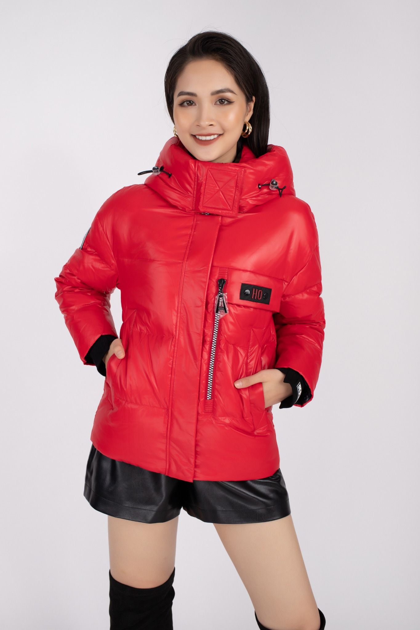 Áo khoác lông vũ cao cấp phối khóa, có mũ FMO006 - PANTIO