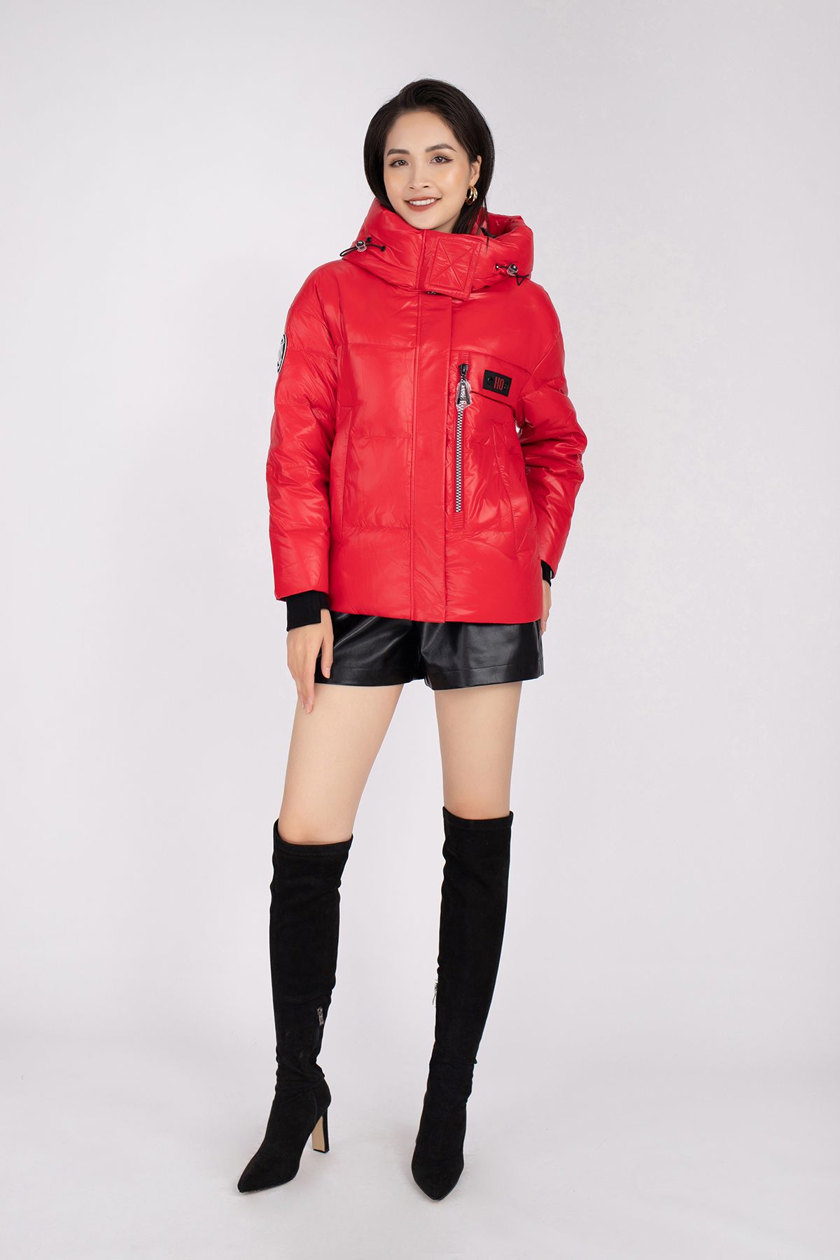 Áo khoác lông vũ cao cấp phối khóa, có mũ FMO006 - PANTIO