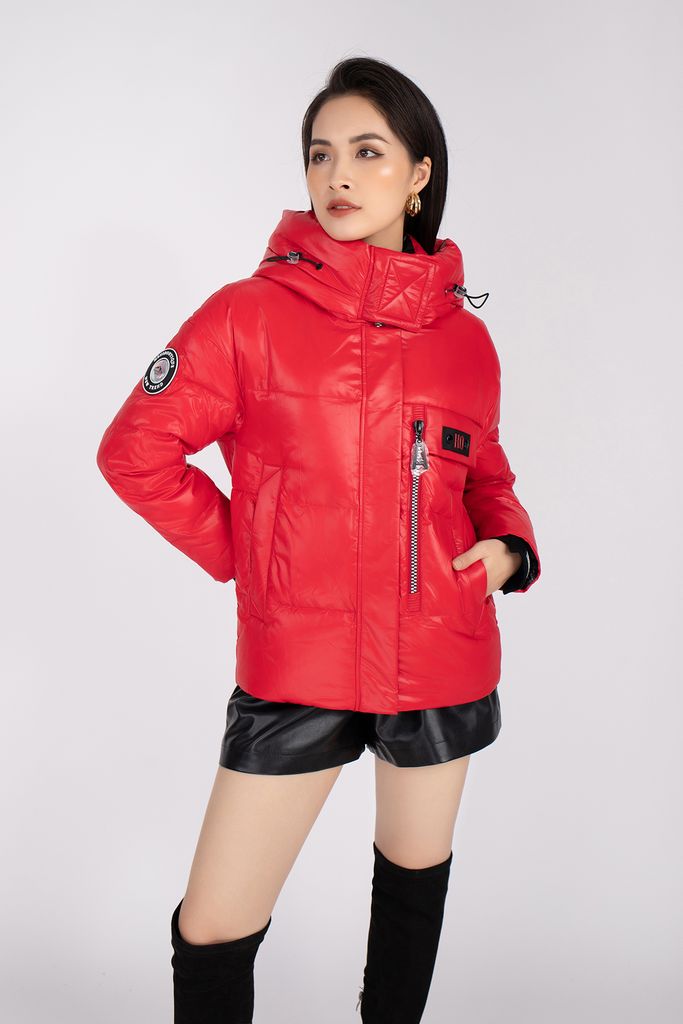 Áo khoác lông vũ cao cấp phối khóa, có mũ FMO006 - PANTIO