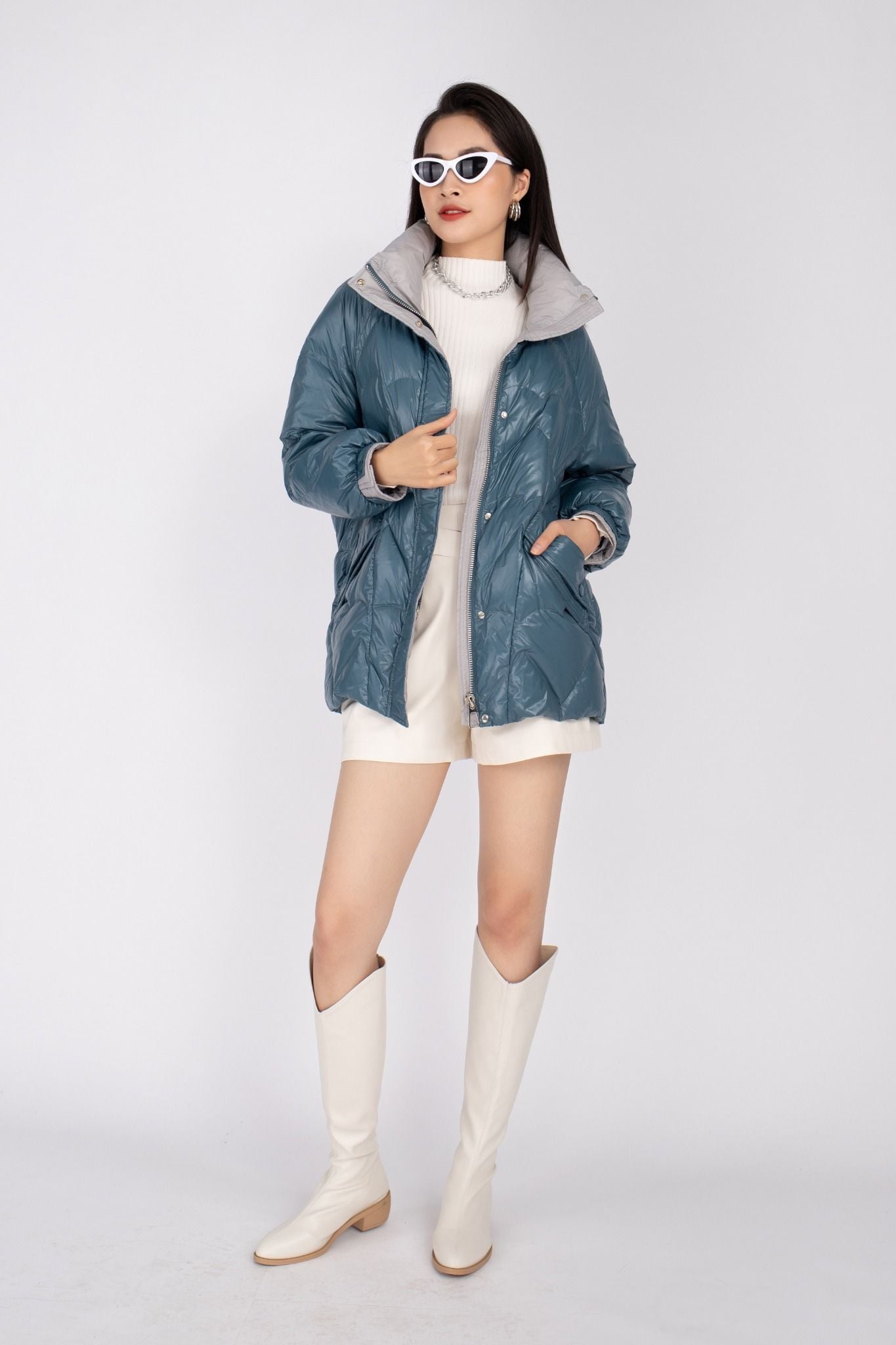 Áo khoác lông vũ kéo khóa FMV010 - PANTIO