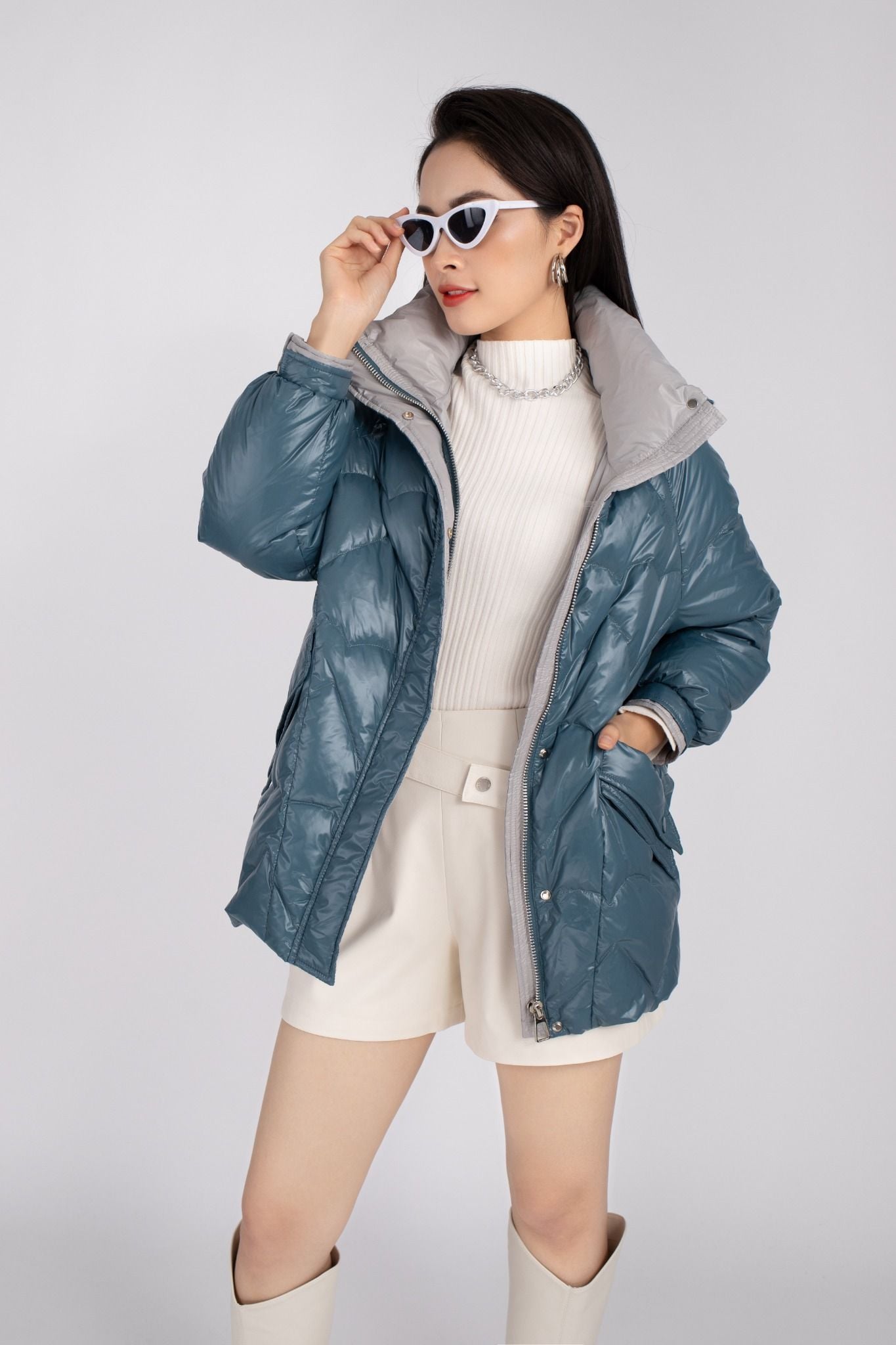 Áo khoác lông vũ kéo khóa FMV010 - PANTIO