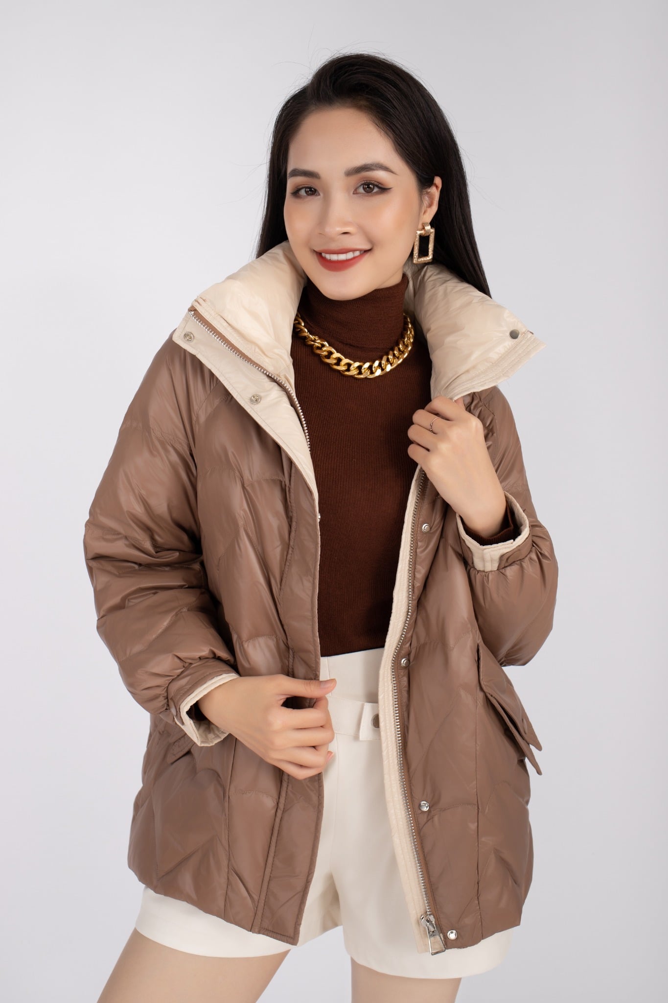 Áo khoác lông vũ kéo khóa FMV010 - PANTIO