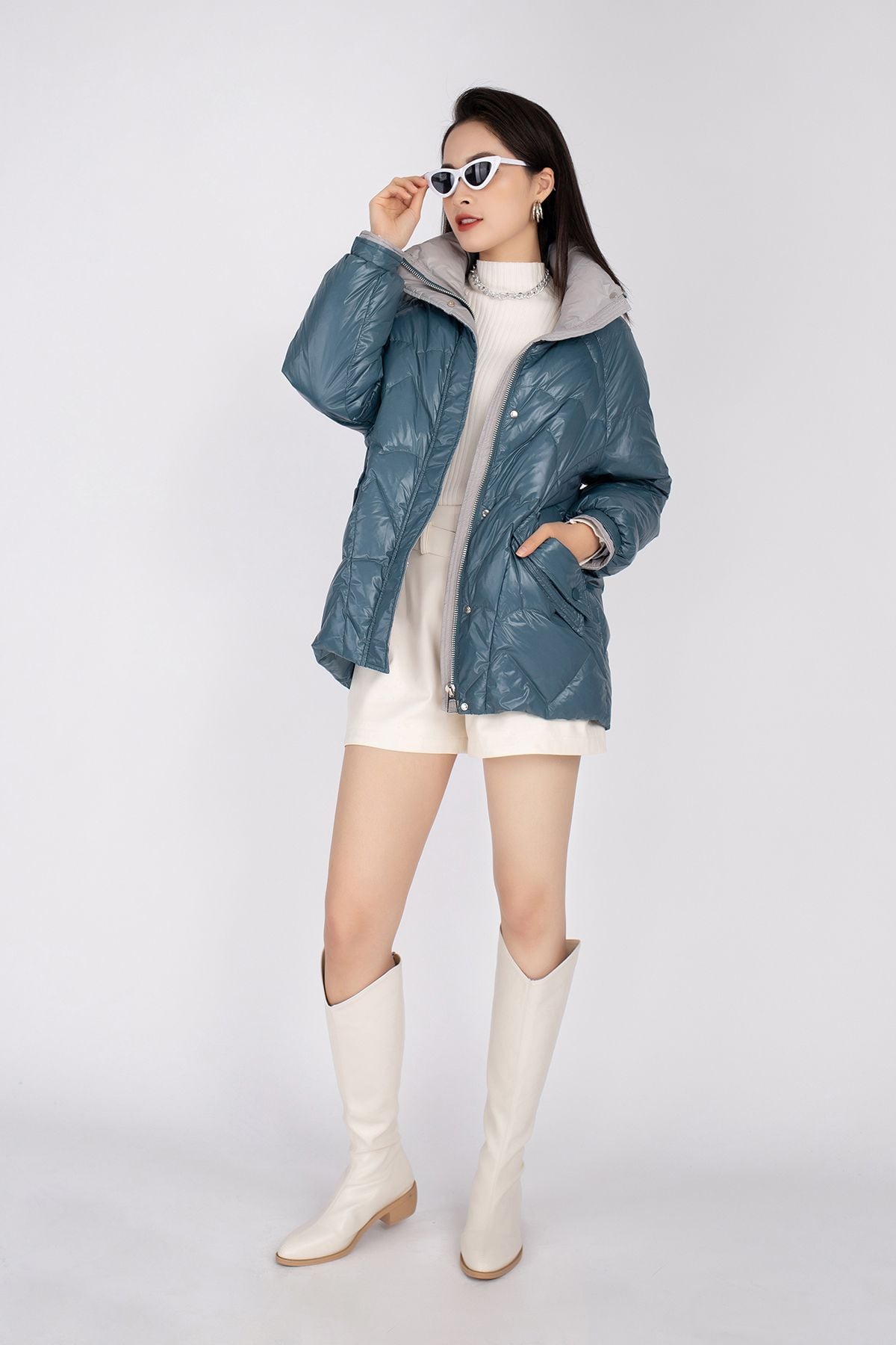 Áo khoác lông vũ kéo khóa FMV010 - PANTIO