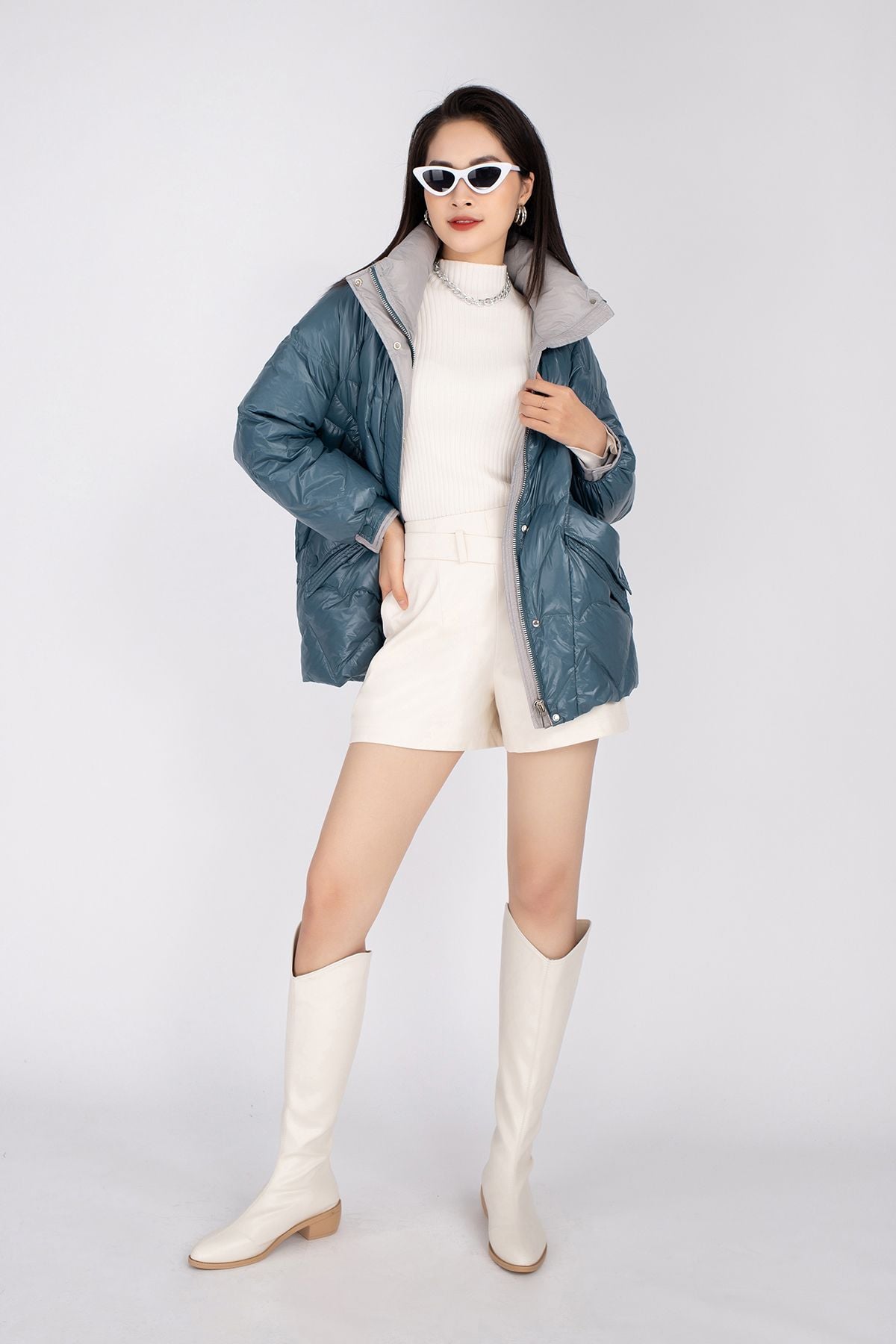 Áo khoác lông vũ kéo khóa FMV010 - PANTIO