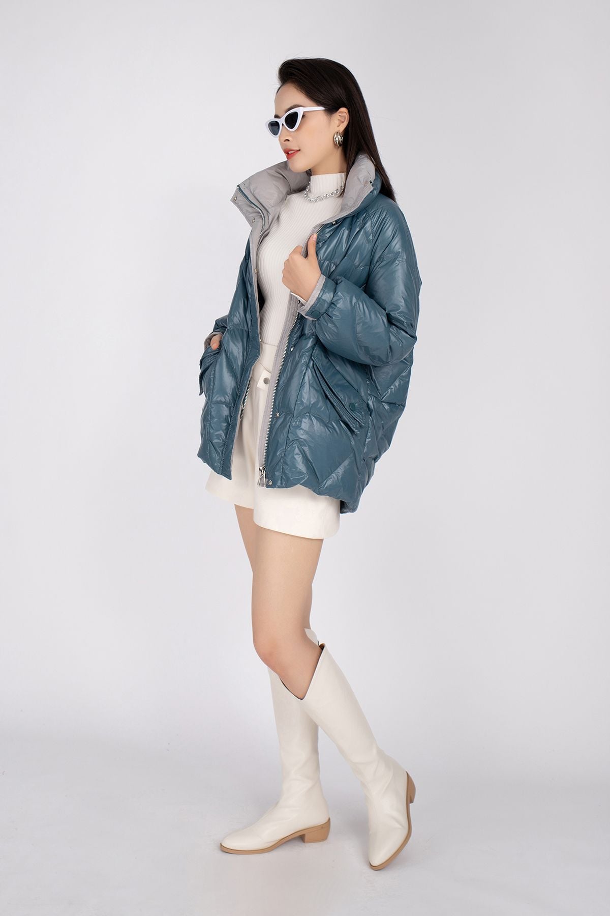 Áo khoác lông vũ kéo khóa FMV010 - PANTIO