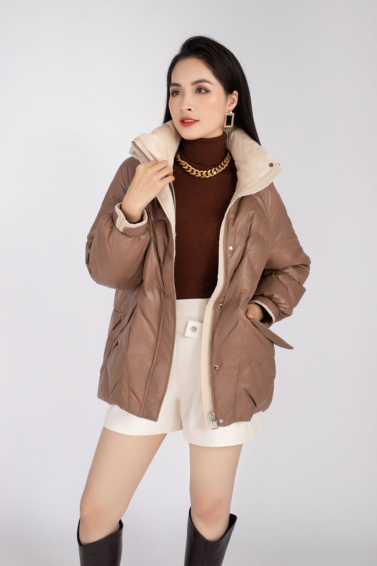 Áo khoác lông vũ kéo khóa FMV010 - PANTIO