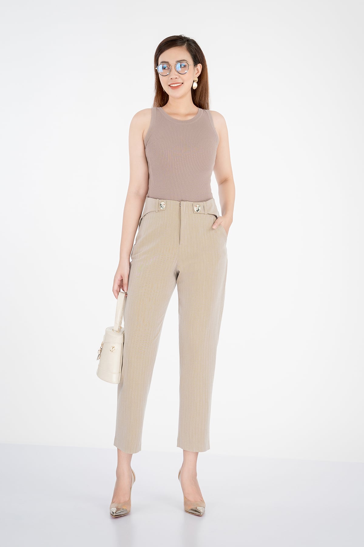 Quần dài chất liệu tuýt-si ống đứng FQD3859 - PANTIO