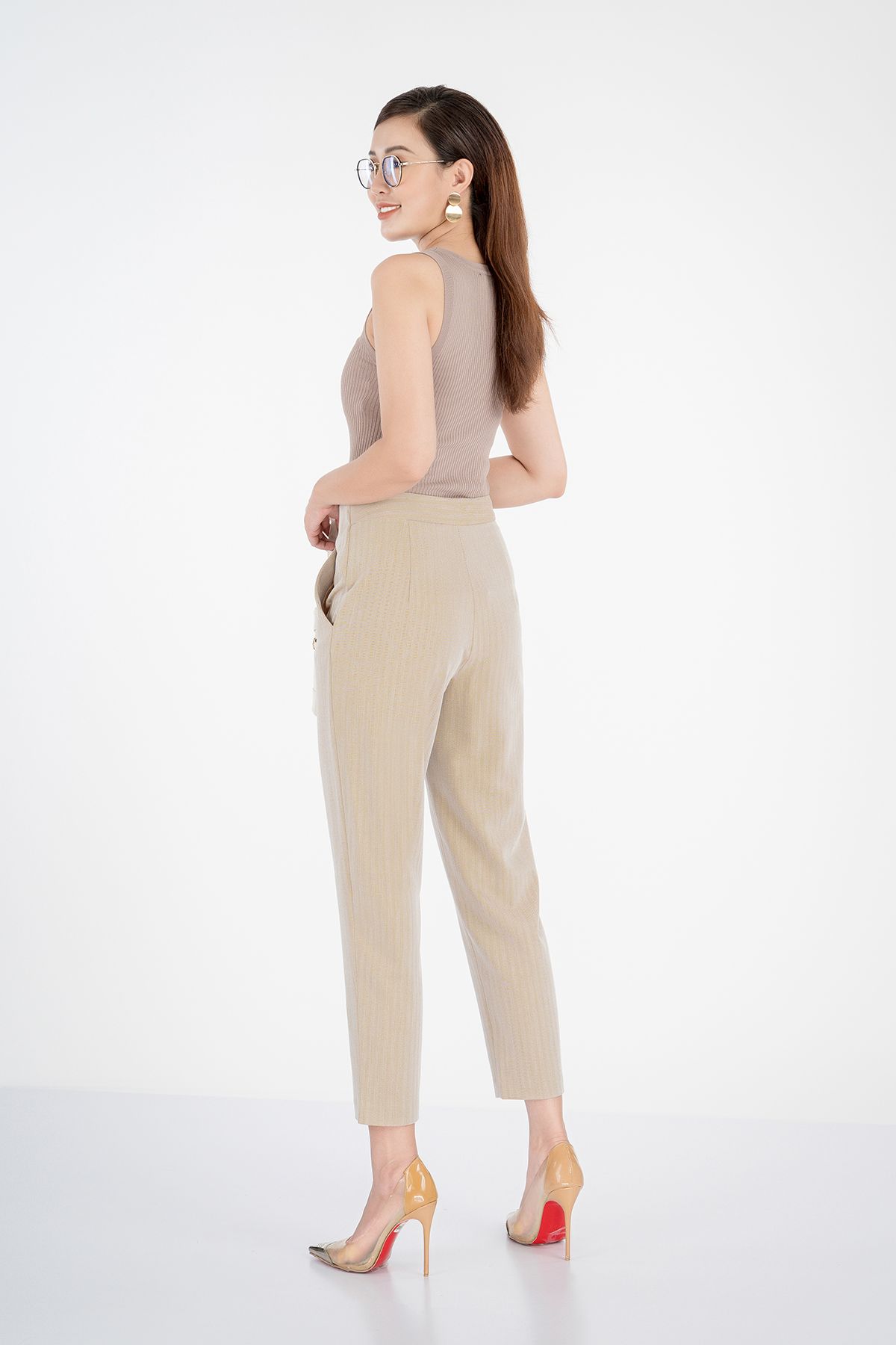 Quần dài chất liệu tuýt-si ống đứng FQD3859 - PANTIO