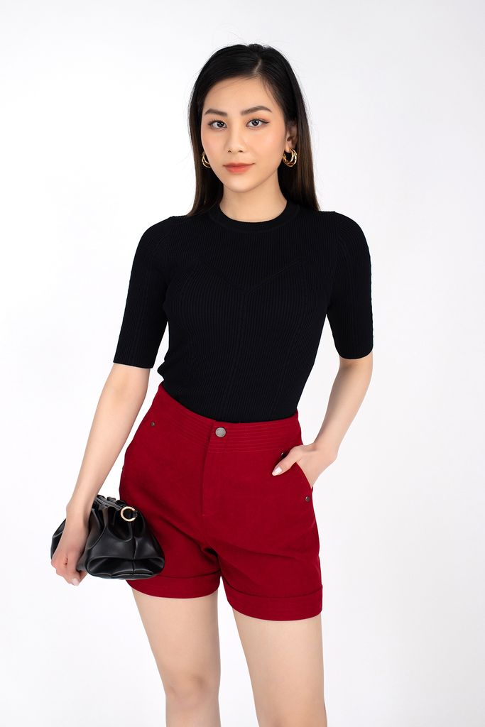 FQN7296 - Quần short chất liệu vải nhung - PANTIO