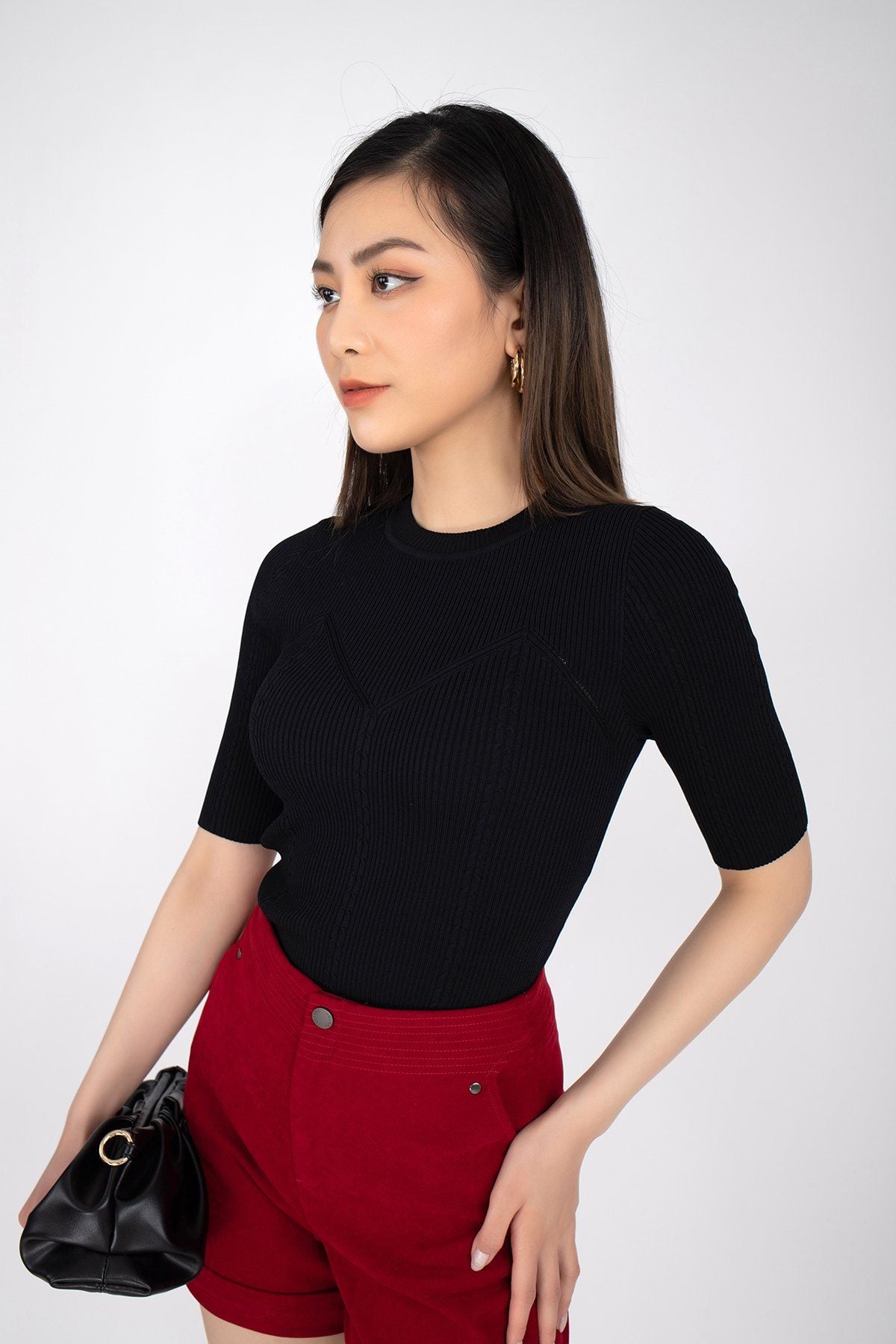 FQN7296 - Quần short chất liệu vải nhung - PANTIO