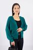 FOL255 - Áo len cardigan dáng rộng tay cánh rơi cài cúc thân sau phối mũ - PANTIO