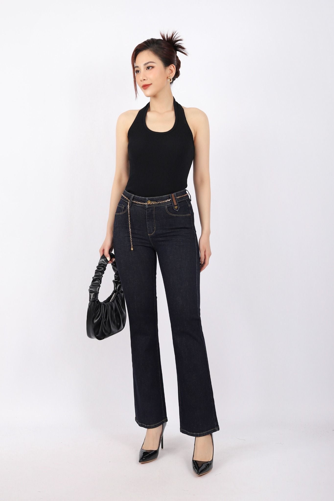 FOL341 - Áo len cao cấp dáng ôm cổ yếm quây lưng thời thượng - PANTIO