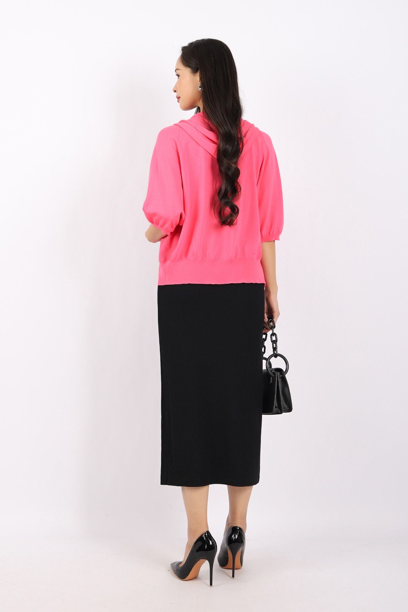 FDO376 - Đầm len cao cấp dáng ôm body hai dây dài qua gối không kèm phụ kiện - PANTIO