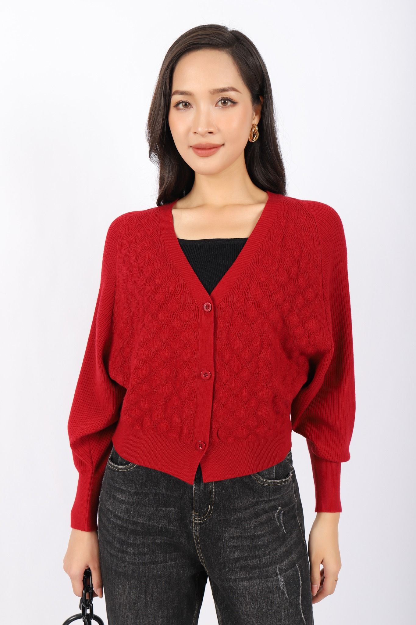 BOL376 - Áo len hai dây cao cấp dáng ôm cổ vuông - PANTIO