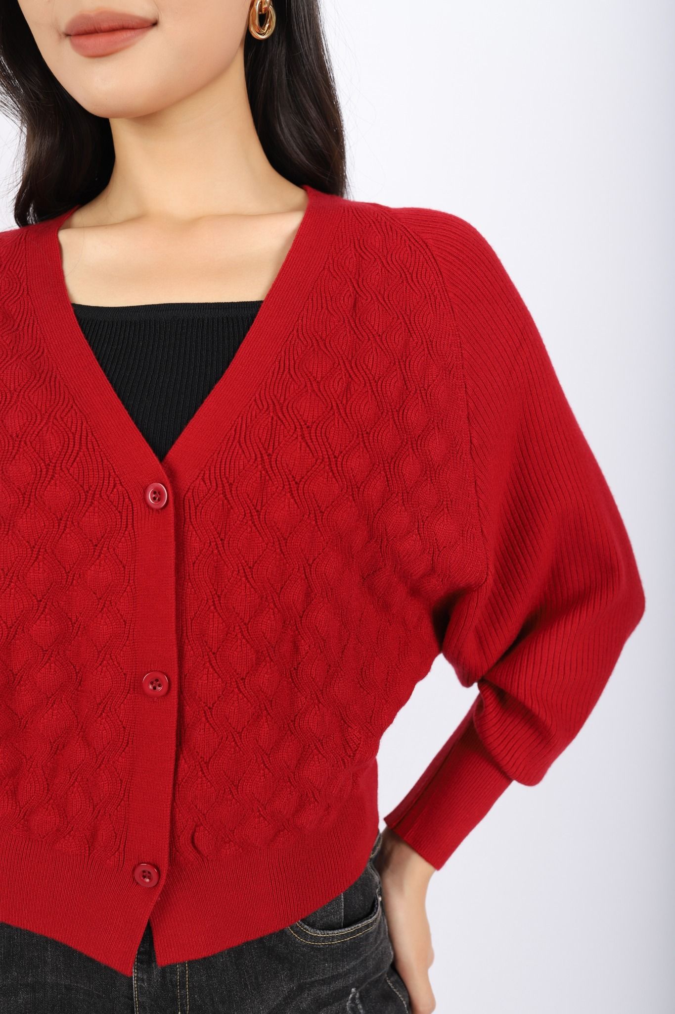 BOL376 - Áo len hai dây cao cấp dáng ôm cổ vuông - PANTIO