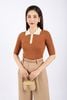 FQD51057 - Quần công sở vải thô dày dáng suông cạp liền thân trước giả túi trang trí - PANTIO