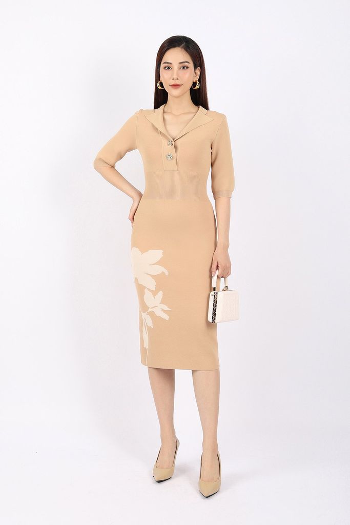 Váy Dài Tay Cao Cổ Dáng Dài, Đầm Thu Đông Bồng Xòe - Do Do Dress - Bộ sản  phẩm làm đẹp | TheFaceHolic.com