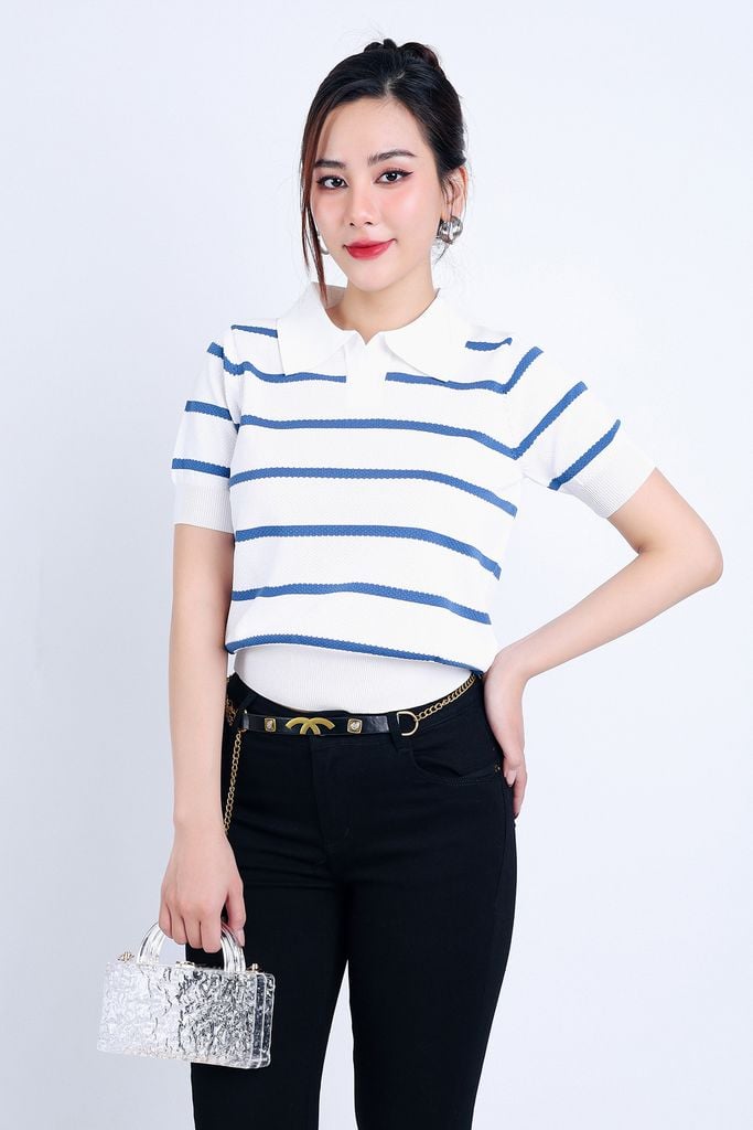 FQB166 - Quần Jean cao cấp vải Denim dáng ôm gấu xẻ kèm dây xích tạo kiểu - PANTIO