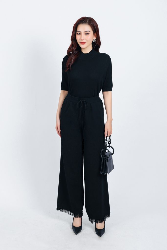 FOL425 - Áo len thời trang cao cấp dáng suông cổ cao tay lỡ - PANTIO