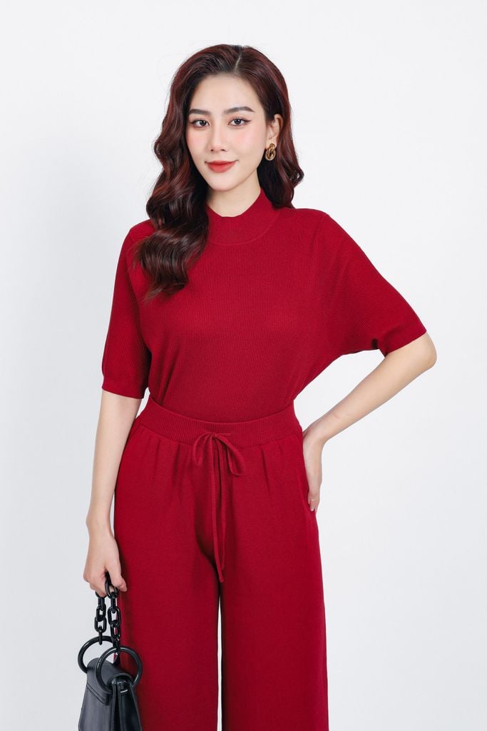 FOL425 - Áo len thời trang cao cấp dáng suông cổ cao tay lỡ - PANTIO