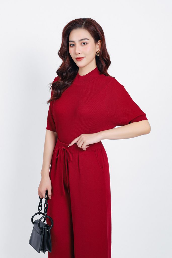 FOL425 - Áo len thời trang cao cấp dáng suông cổ cao tay lỡ - PANTIO