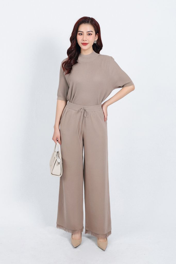 FOL425 - Áo len thời trang cao cấp dáng suông cổ cao tay lỡ - PANTIO