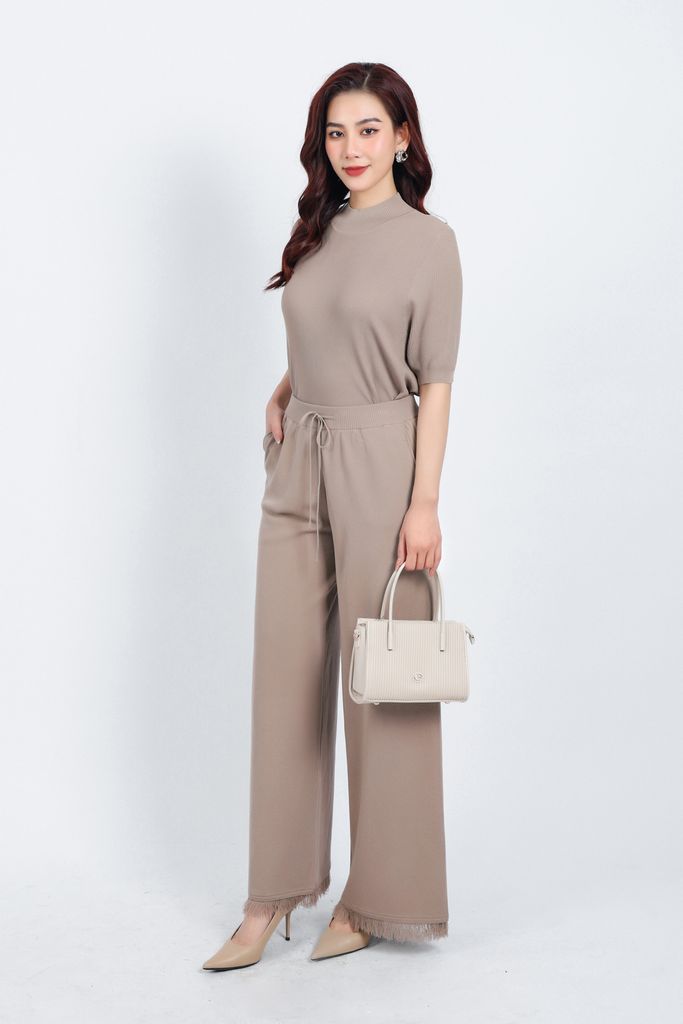 FOL425 - Áo len thời trang cao cấp dáng suông cổ cao tay lỡ - PANTIO