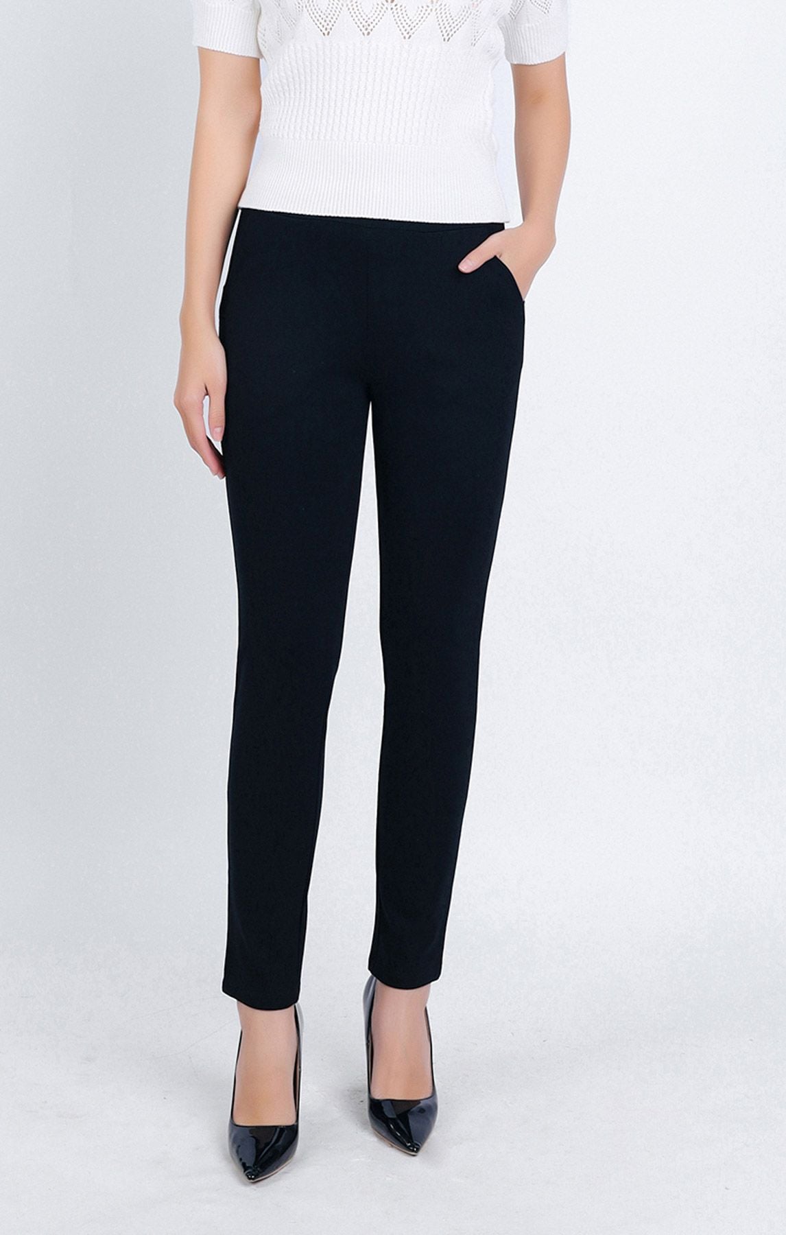 FQJ9001 - Quần dài dáng ôm co giãn cạp chun - PANTIO