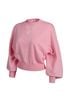 FOL510 - Áo len dáng croptop, tay dài bồng bo cửa tay, thêu logo, bo gấu, bo cổ, vai trễ - JAN.