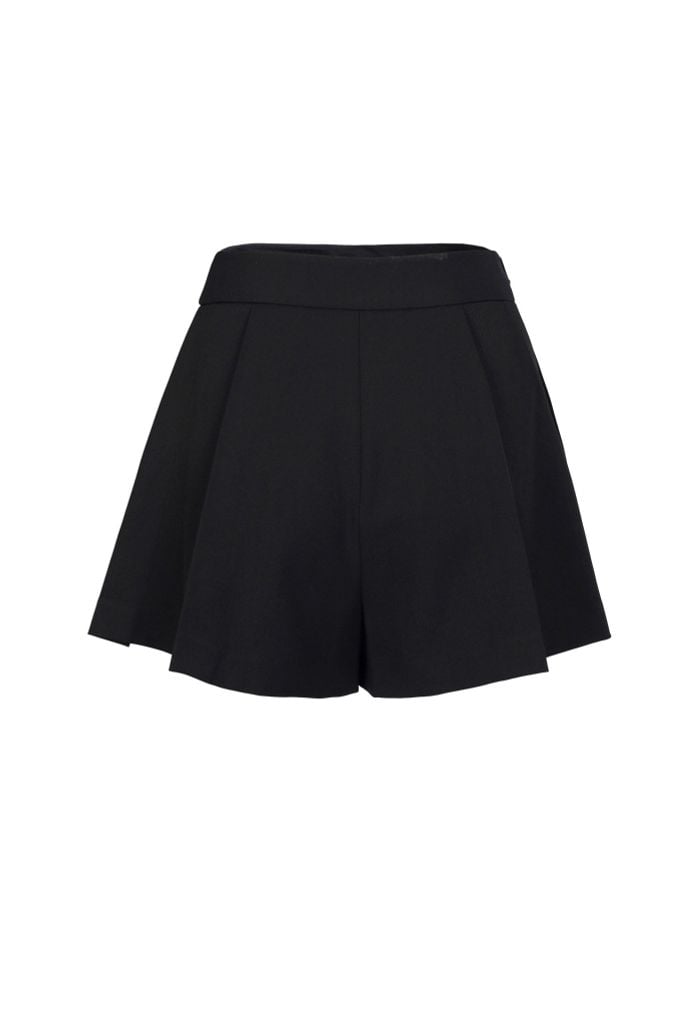 FQN9386 - Quần short vải thô dáng suông ống quần phối ly tạo kiểu cài khuy thân trước - JAN.