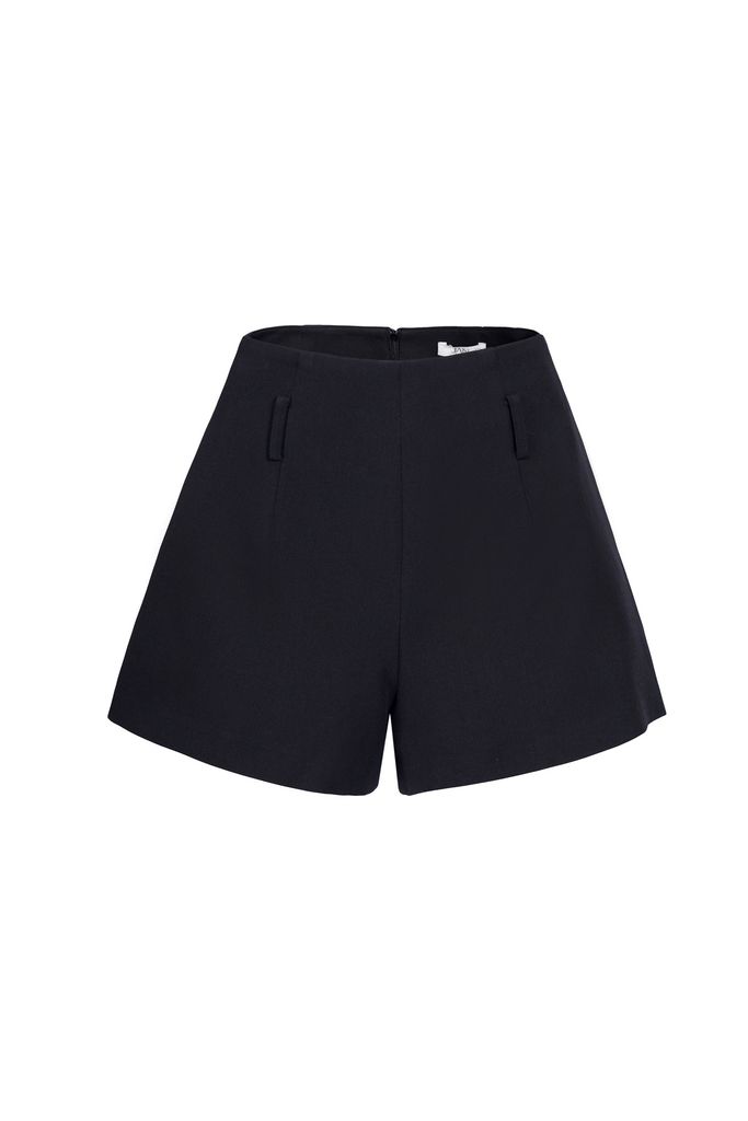 FQN9383 - Quần short, cạp liền cạp cao, túi sườn, đỉa ngang rốn, khóa giọt lệ thân sau - JAN.