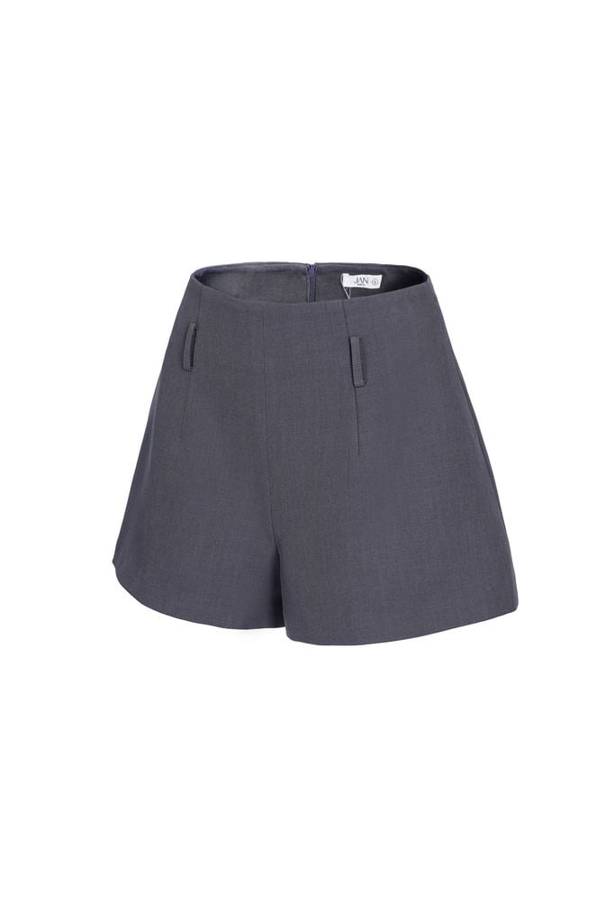 FQN9383 - Quần short, cạp liền cạp cao, túi sườn, đỉa ngang rốn, khóa giọt lệ thân sau - JAN.