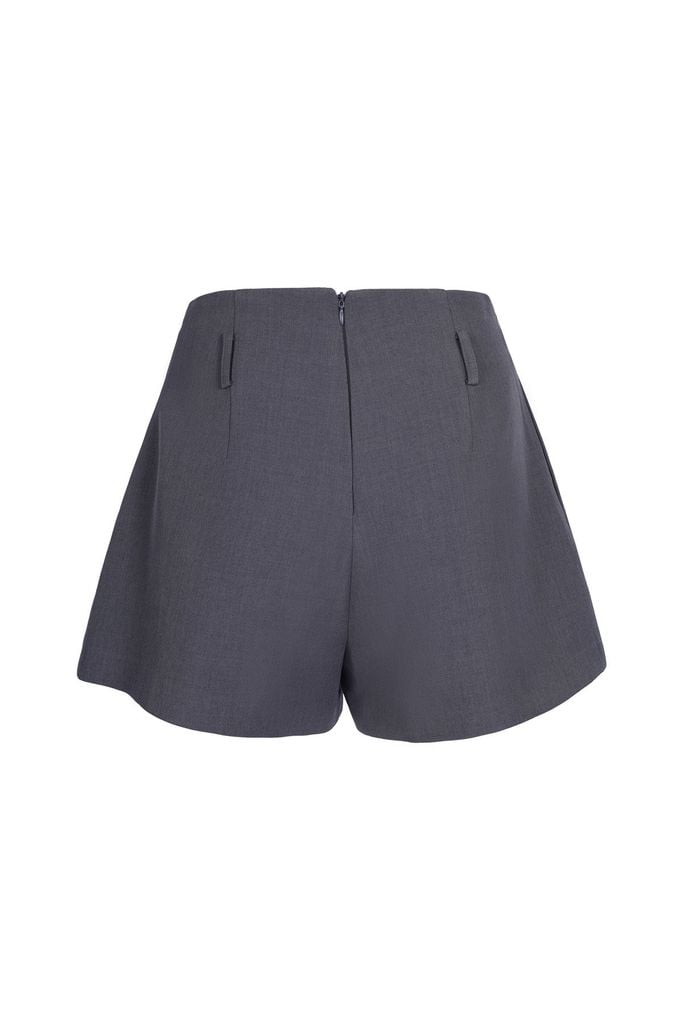 FQN9383 - Quần short, cạp liền cạp cao, túi sườn, đỉa ngang rốn, khóa giọt lệ thân sau - JAN.