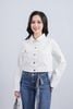 FVO055 - Áo khoác denim dạo phố cổ đức có túi hộp thân áo - PANTIO
