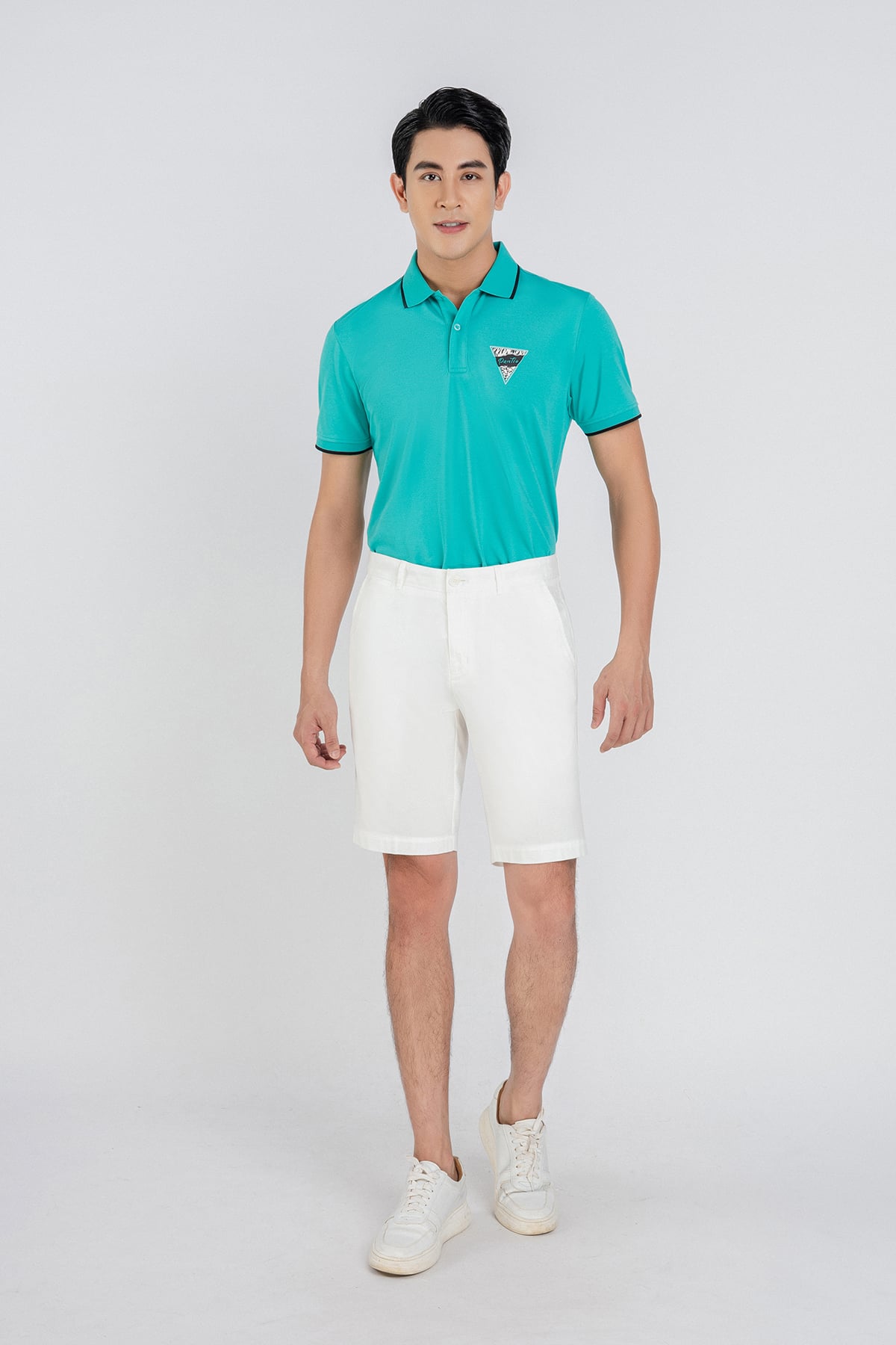 MAP3009 - Áo Polo nam vải trơn màu hoạ tiết logo thời trang Pantio kiểu dáng :ngắn tay - PANTIO