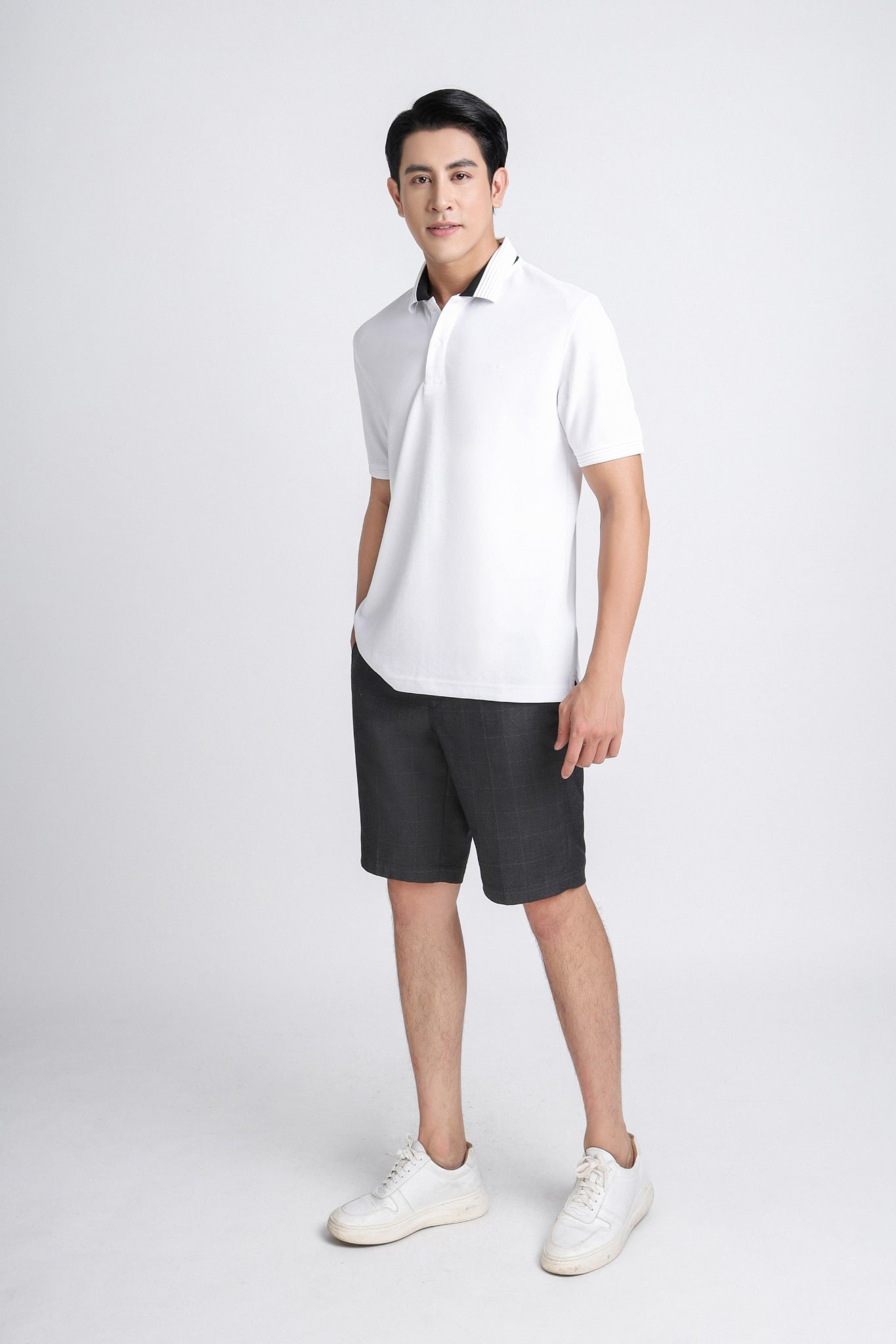 MQN3050 - tylekeo8888 âu nam vải hoạ tiết kẻ chìm form slim fit - tỷ lệ kèo 8899