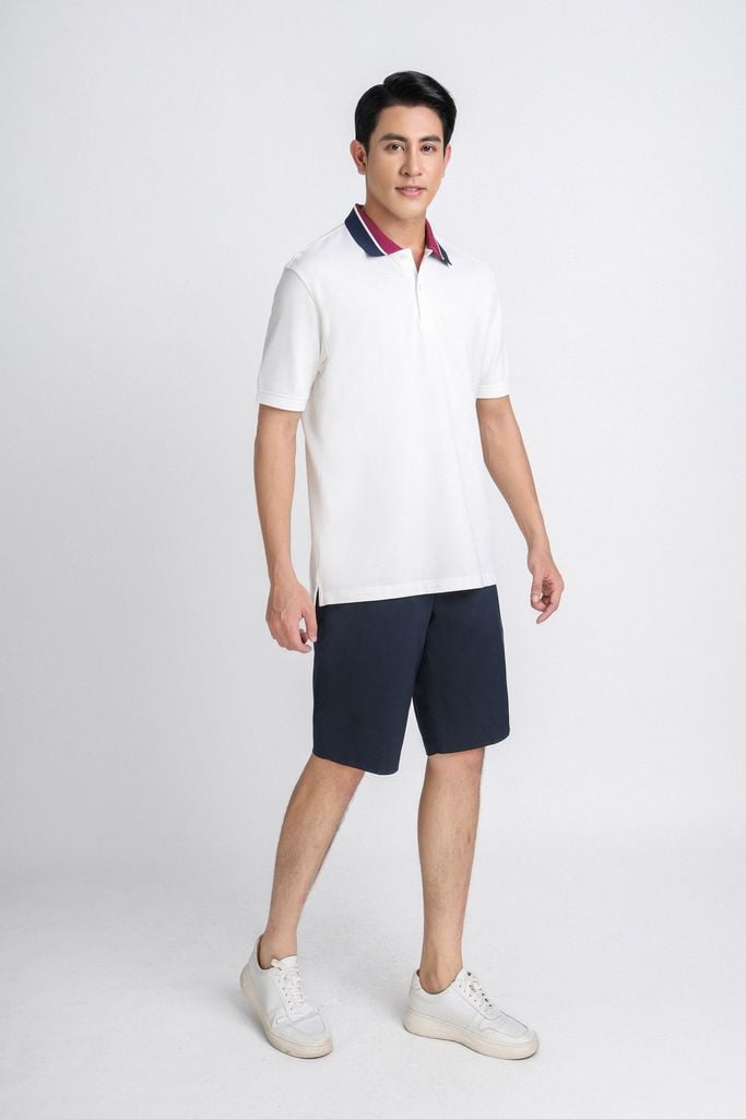 MAP3011 - Áo Polo nam vải trơn màu hoạ tiết cổ áo form regular fit kiểu dáng ngắn tay - PANTIO