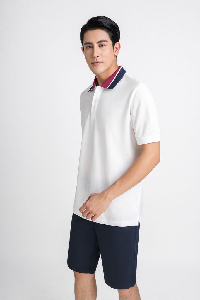 MAP3011 - Áo Polo nam vải trơn màu hoạ tiết cổ áo form regular fit kiểu dáng ngắn tay - PANTIO