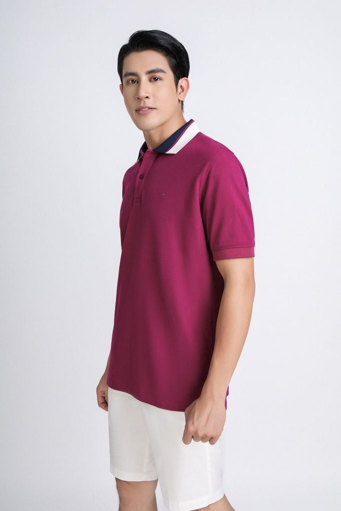 MAP3011 - Áo Polo nam vải trơn màu hoạ tiết cổ áo form regular fit kiểu dáng ngắn tay - PANTIO