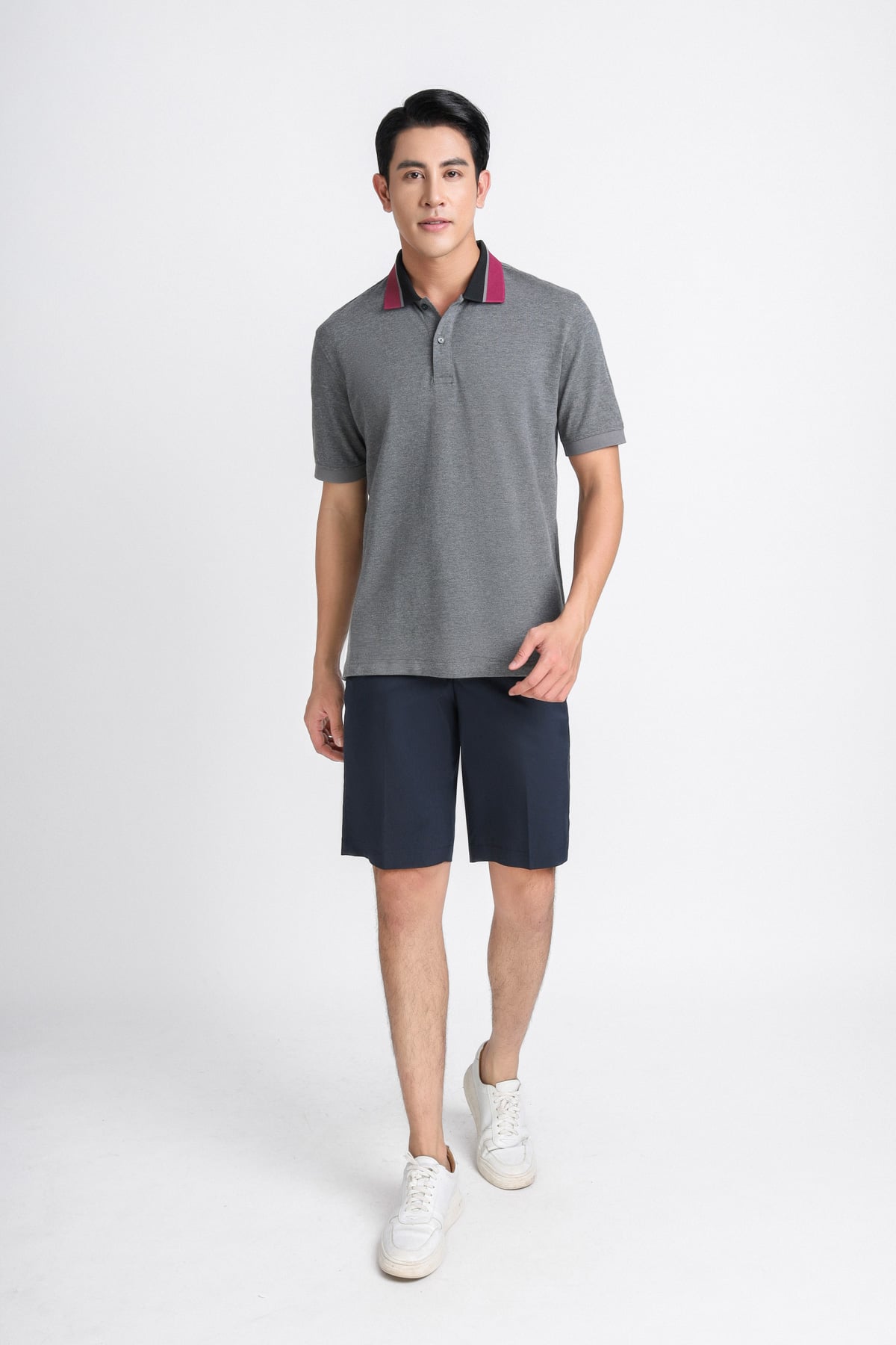 MAP3011 - Áo Polo nam vải trơn màu hoạ tiết cổ áo form regular fit kiểu dáng ngắn tay - PANTIO