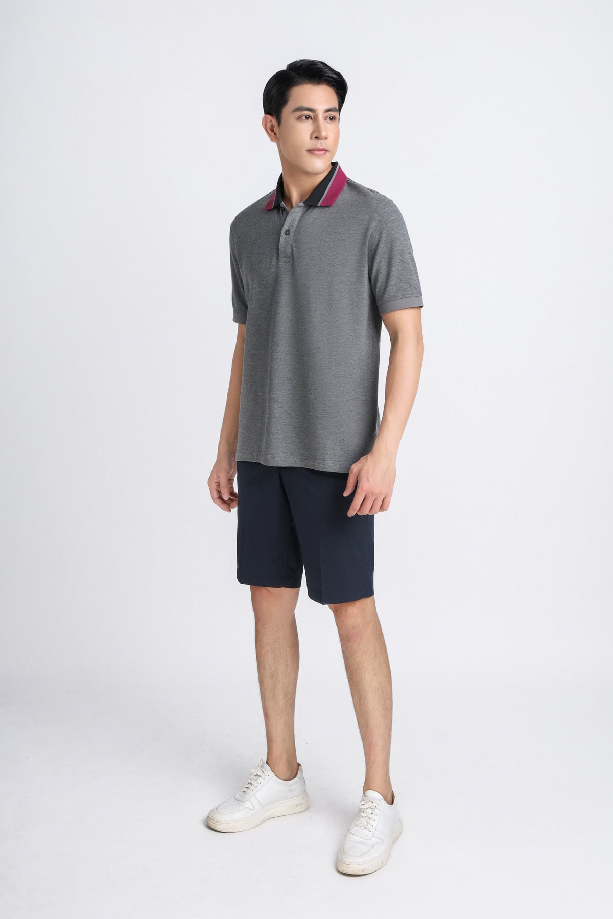 MAP3011 - Áo Polo nam vải trơn màu hoạ tiết cổ áo form regular fit kiểu dáng ngắn tay - PANTIO