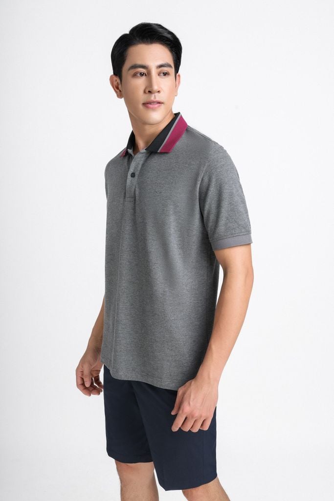MAP3011 - Áo Polo nam vải trơn màu hoạ tiết cổ áo form regular fit kiểu dáng ngắn tay - PANTIO