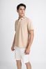 MAP3012 - Áo Polo nam vải trơn màu hoạ tiết kẻ cổ áo form slim fit kiểu dáng ngắn tay - PANTIO
