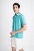 MAP3012 - Áo Polo nam vải trơn màu hoạ tiết kẻ cổ áo form slim fit kiểu dáng ngắn tay - PANTIO