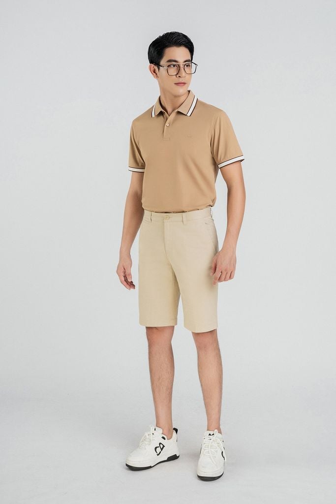 MAP3014 - Áo Polo nam vải trơn màu 
form Slim Fit kiểu dáng ngắn tay - PANTIO