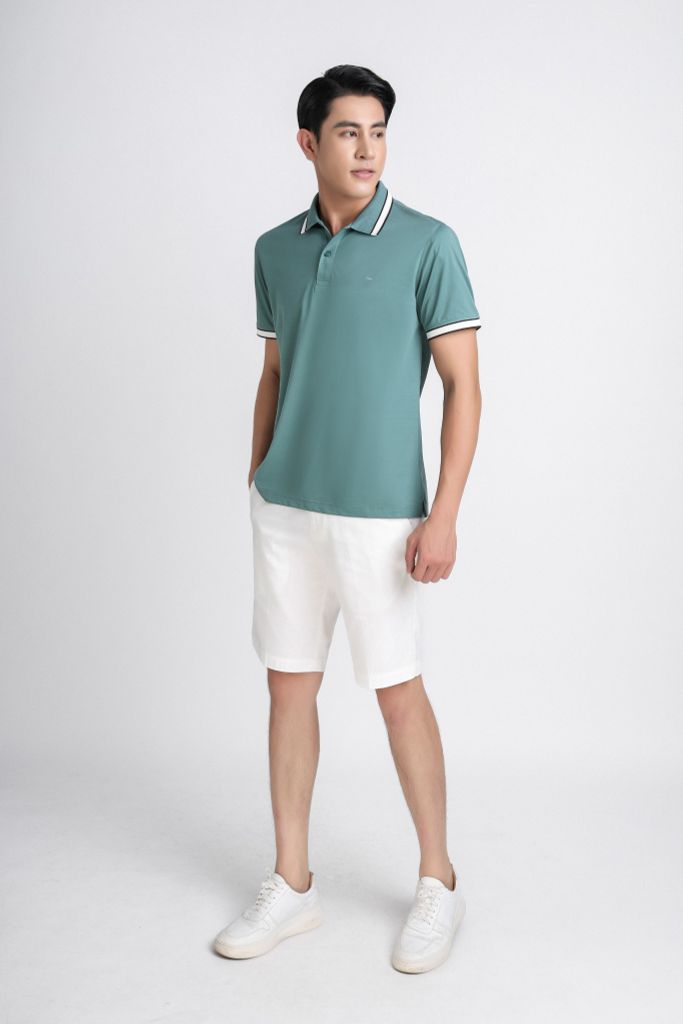MAP3014 - Áo Polo nam vải trơn màu 
form Slim Fit kiểu dáng ngắn tay - PANTIO