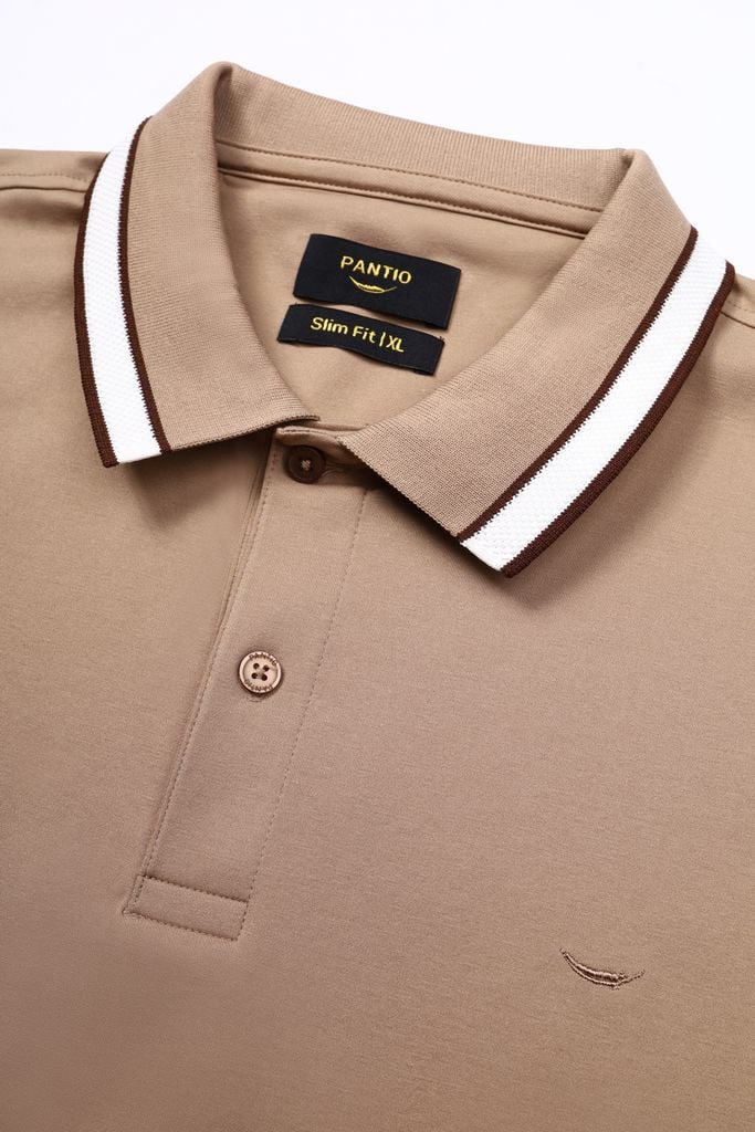 MAP3014 - Áo Polo nam vải trơn màu 
form Slim Fit kiểu dáng ngắn tay - PANTIO