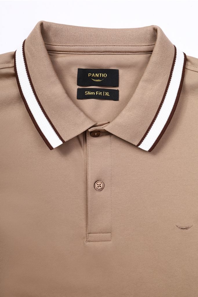 MAP3014 - Áo Polo nam vải trơn màu 
form Slim Fit kiểu dáng ngắn tay - PANTIO
