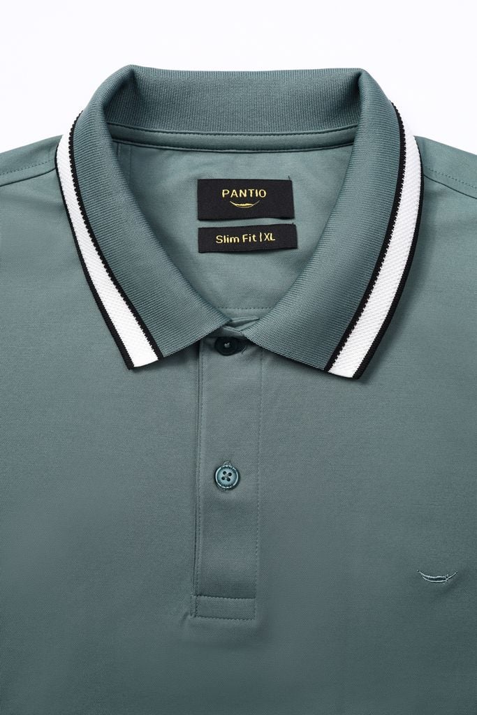 MAP3014 - Áo Polo nam vải trơn màu 
form Slim Fit kiểu dáng ngắn tay - PANTIO